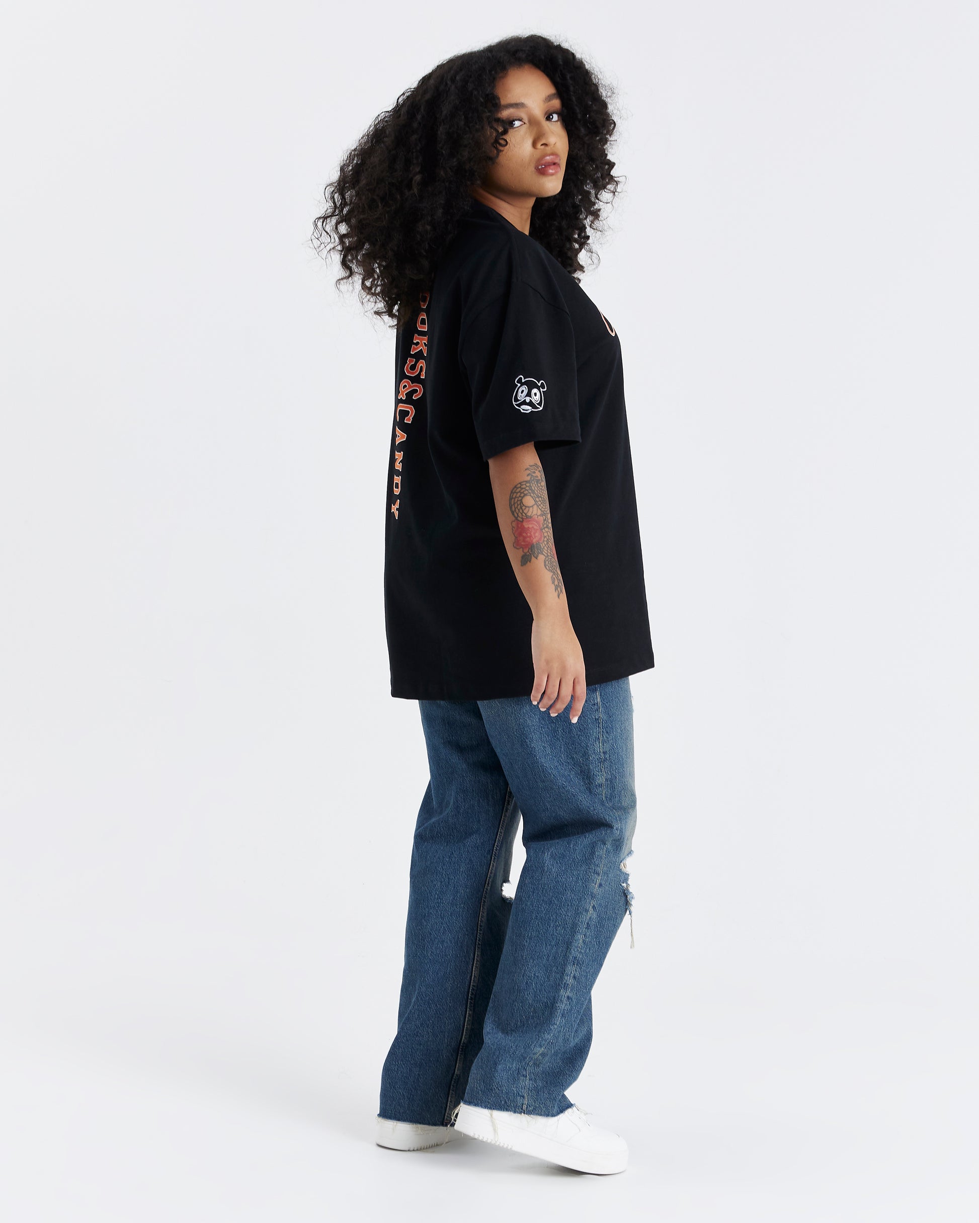 Crooks and Candy Vertical Oversized T-Shirt