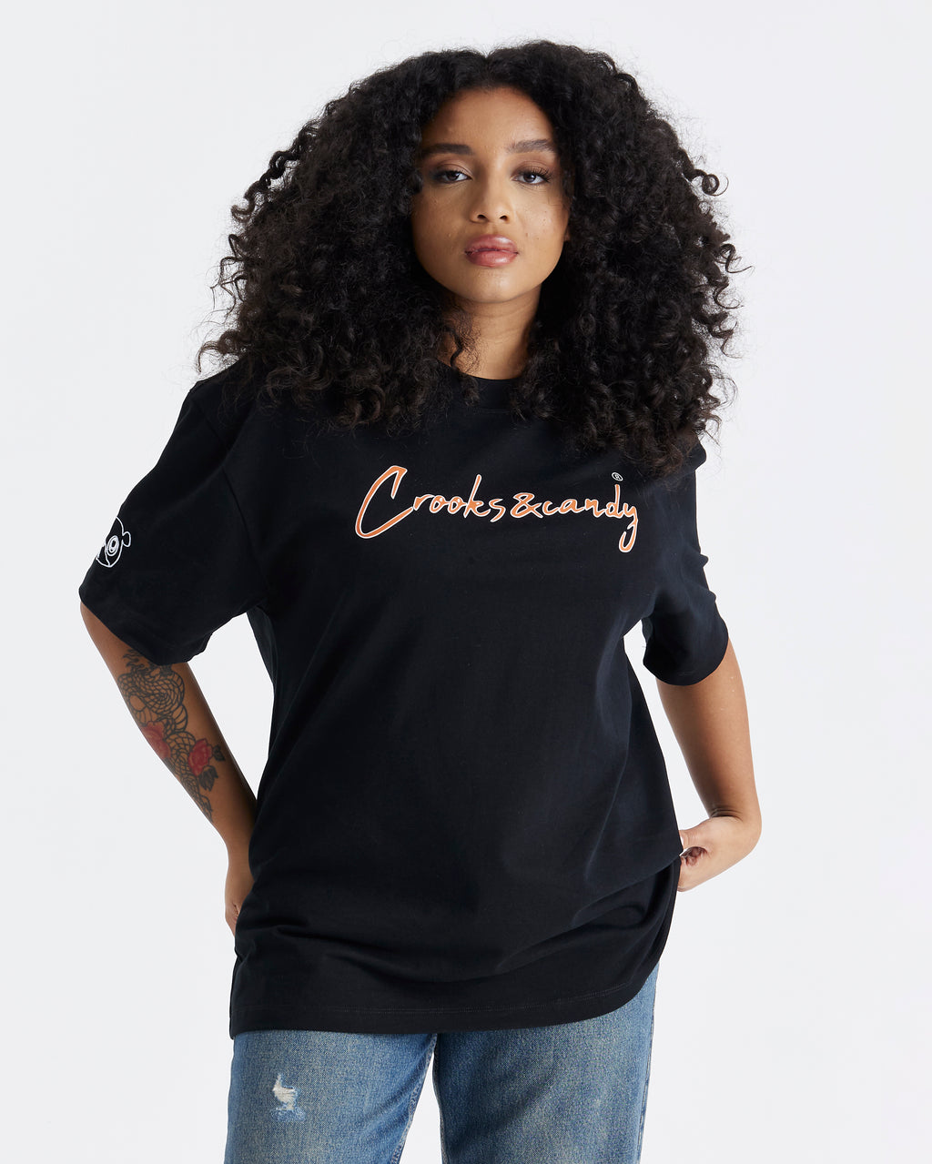 Crooks and Candy Vertical Oversized T-Shirt