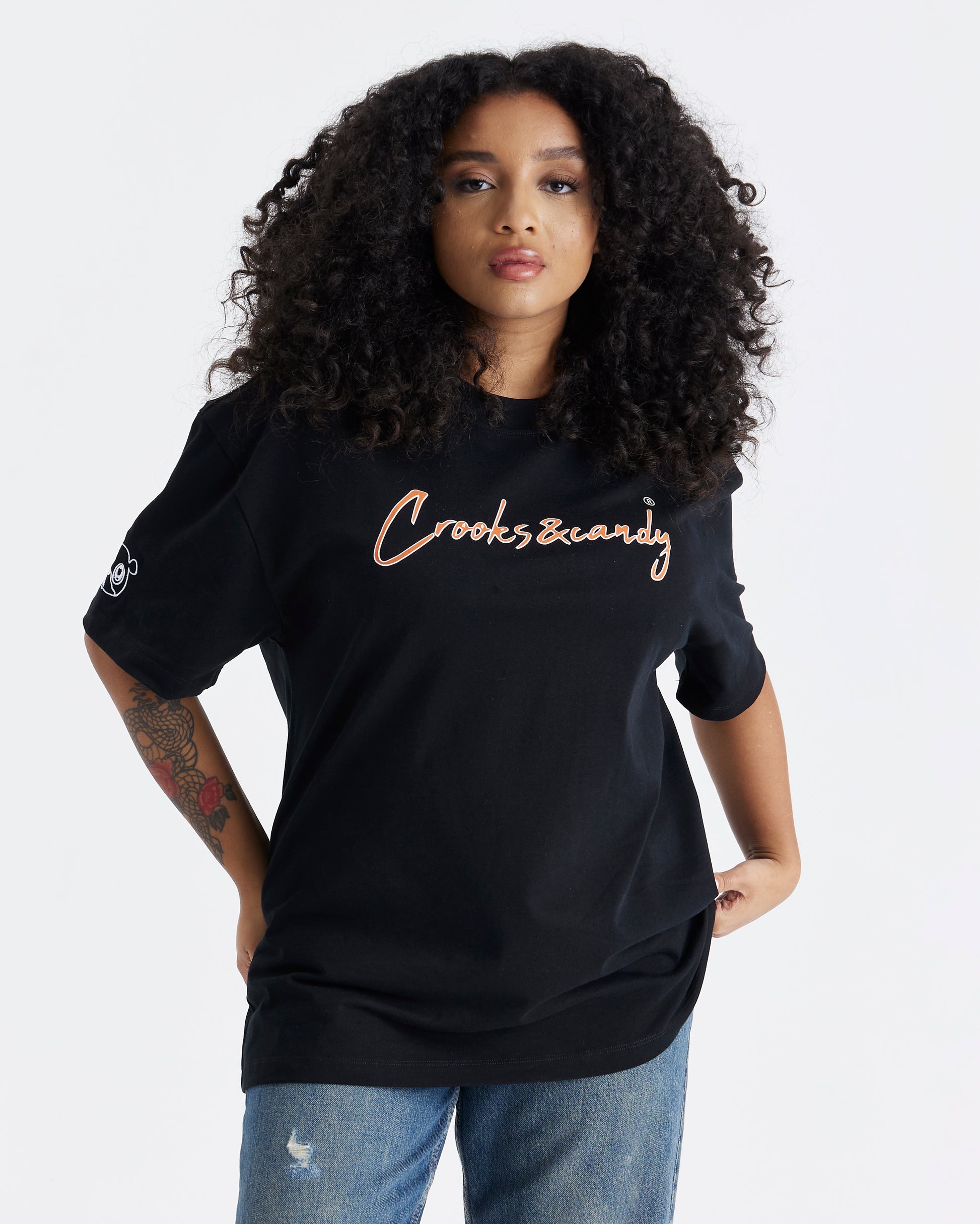 Crooks and Candy Vertical Oversized T-Shirt