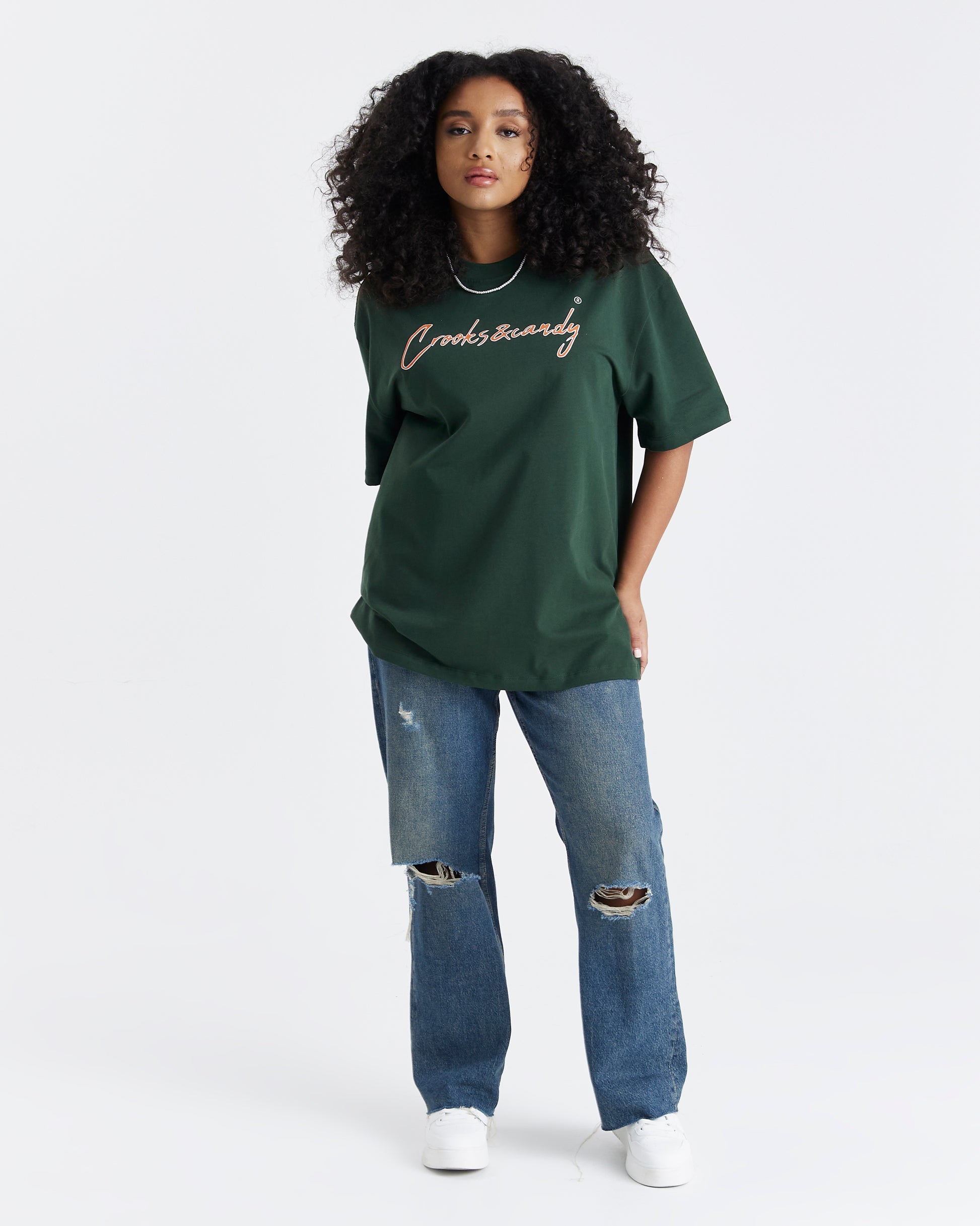 Crooks and Candy Vertical Oversized T-Shirt