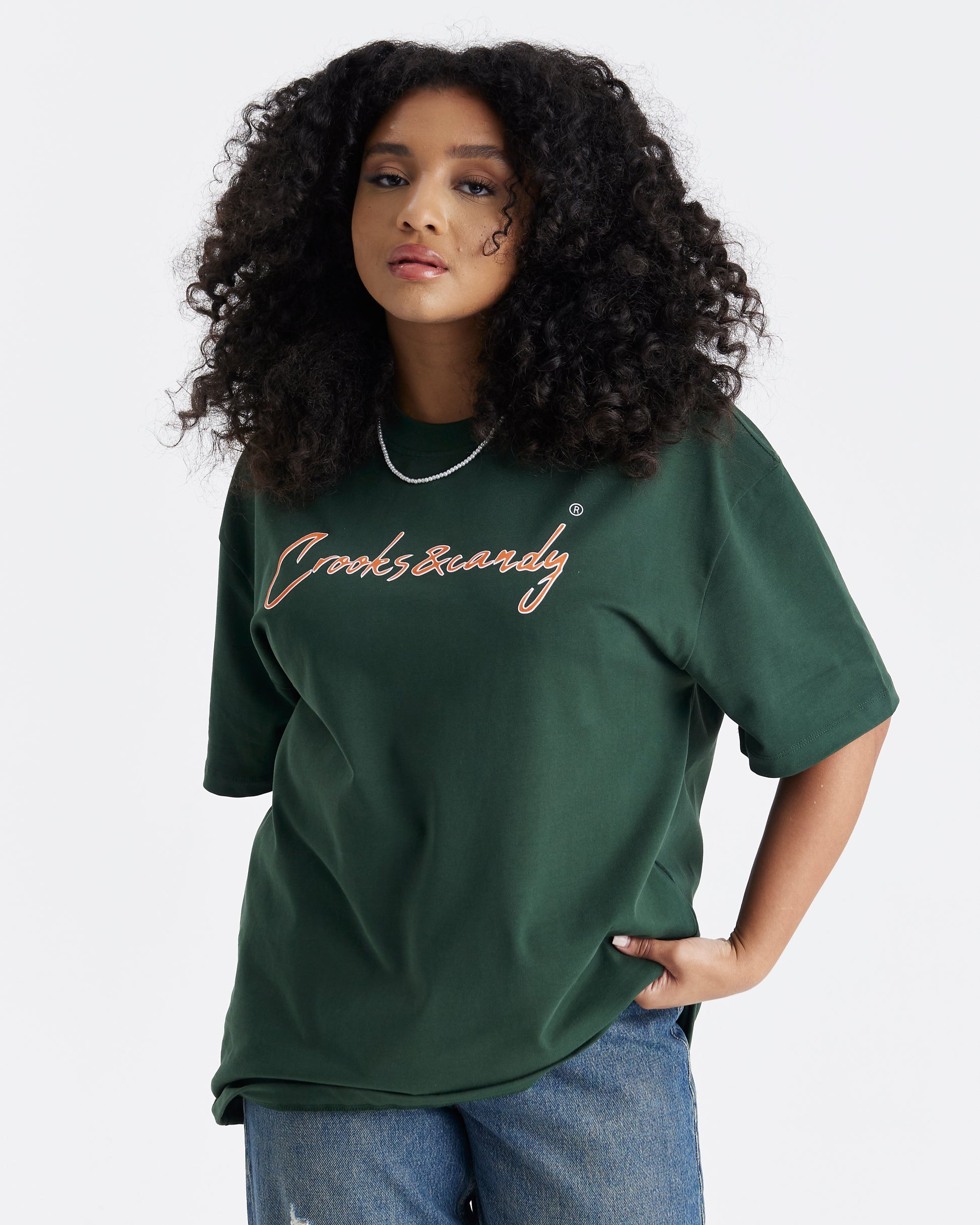 Crooks and Candy Vertical Oversized T-Shirt