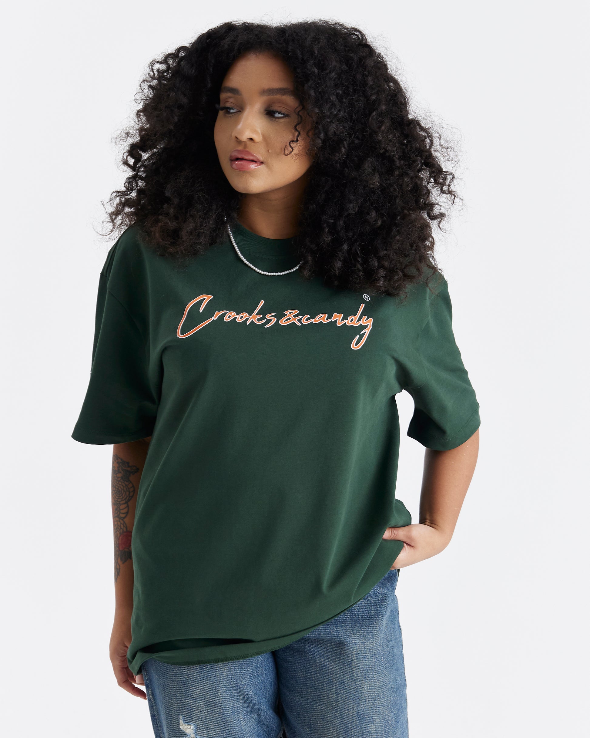 Crooks and Candy Vertical Oversized T-Shirt