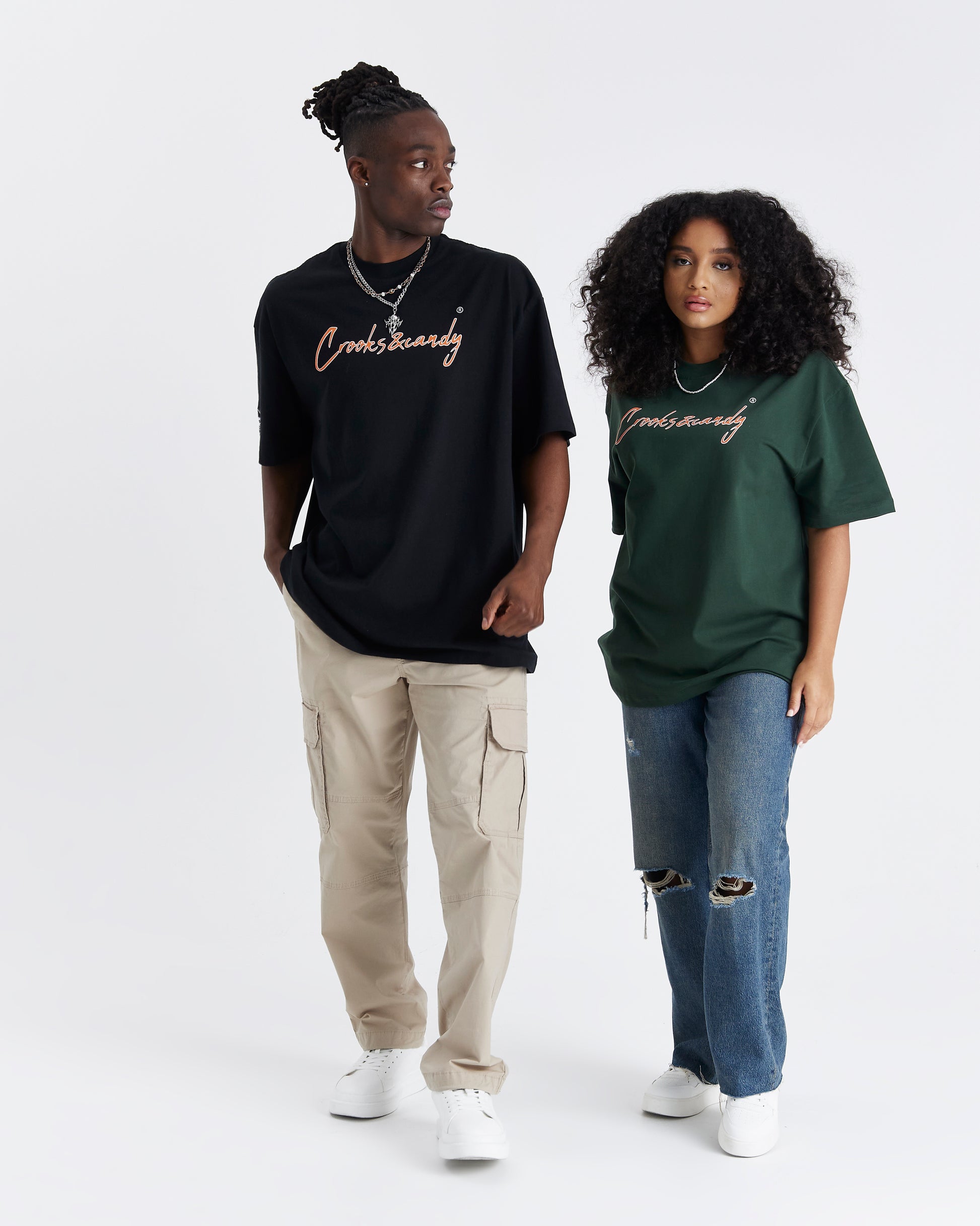 Crooks and Candy Vertical Oversized T-Shirt