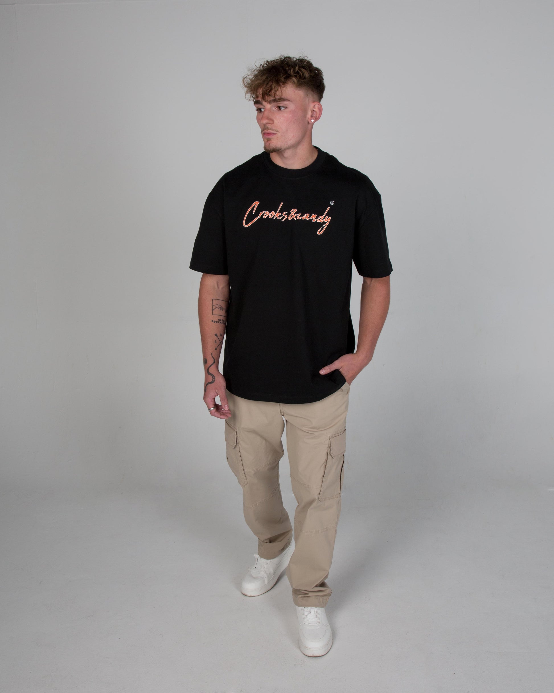 Crooks and Candy Vertical Oversized T-Shirt
