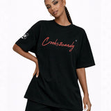 Crooks and Candy Vertical Oversized T-Shirt