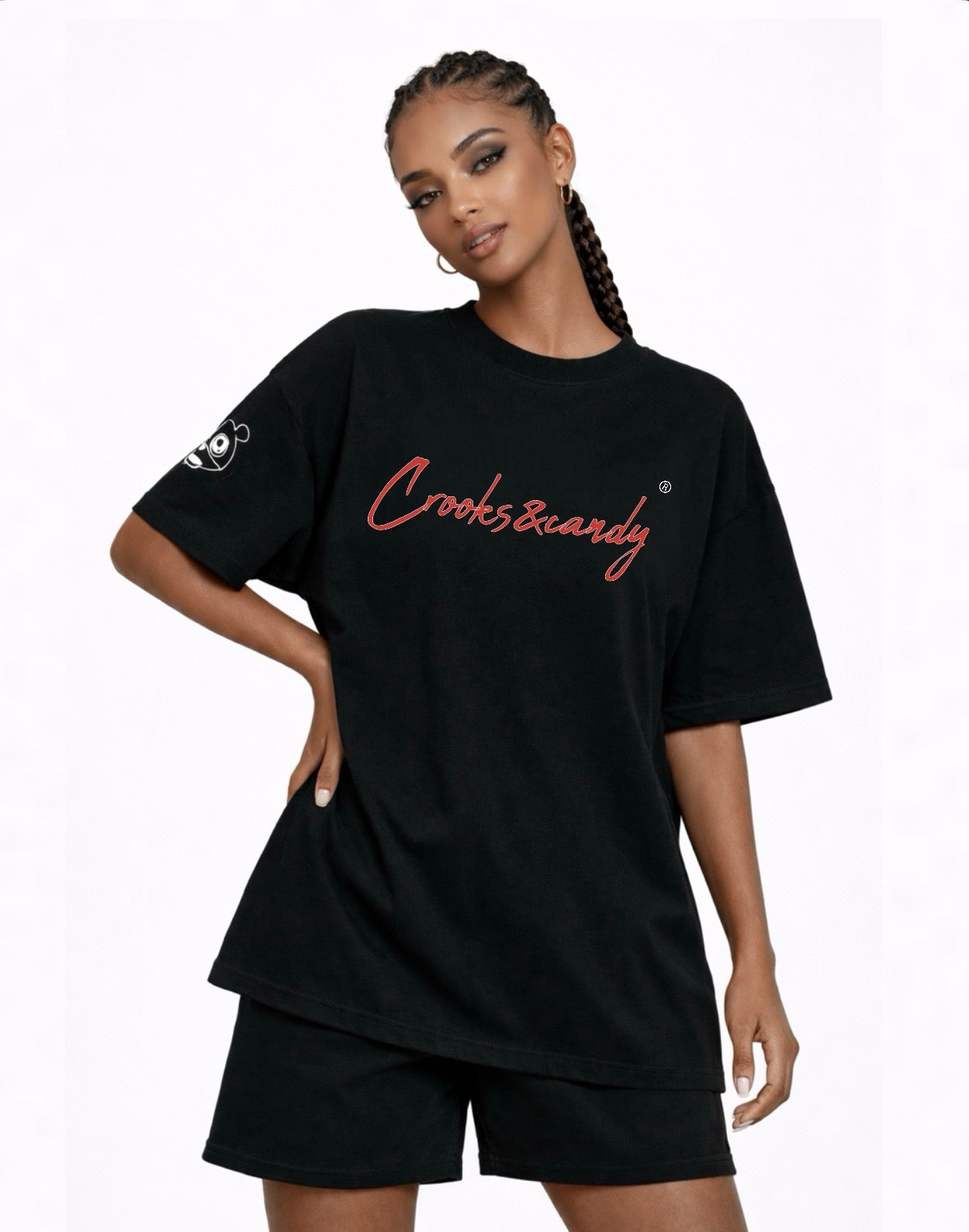 Crooks and Candy Vertical Oversized T-Shirt