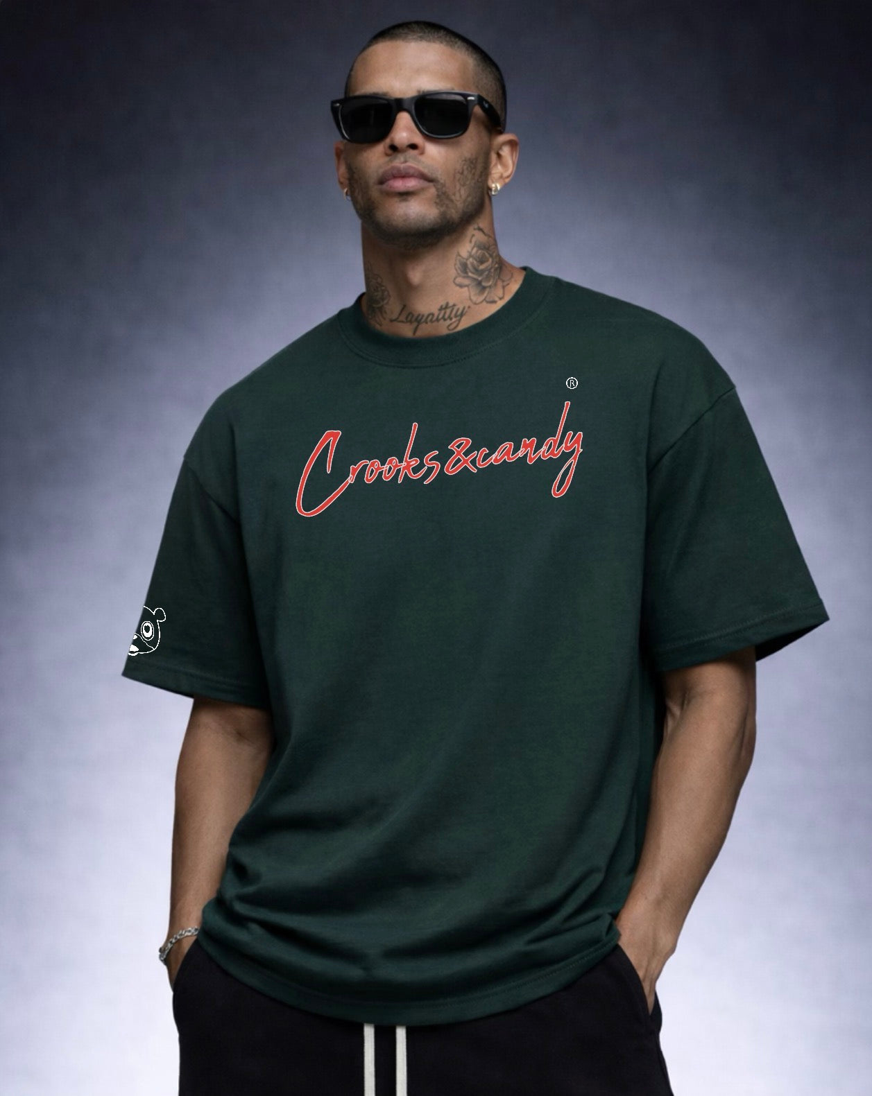 Crooks and Candy Vertical Oversized T-Shirt